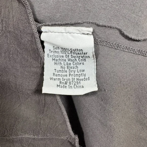 Johnny Was Cherry Blossom Floral Embroidered Cotton Tunic Top Womens Sz S Boho - Picture 6 of 6